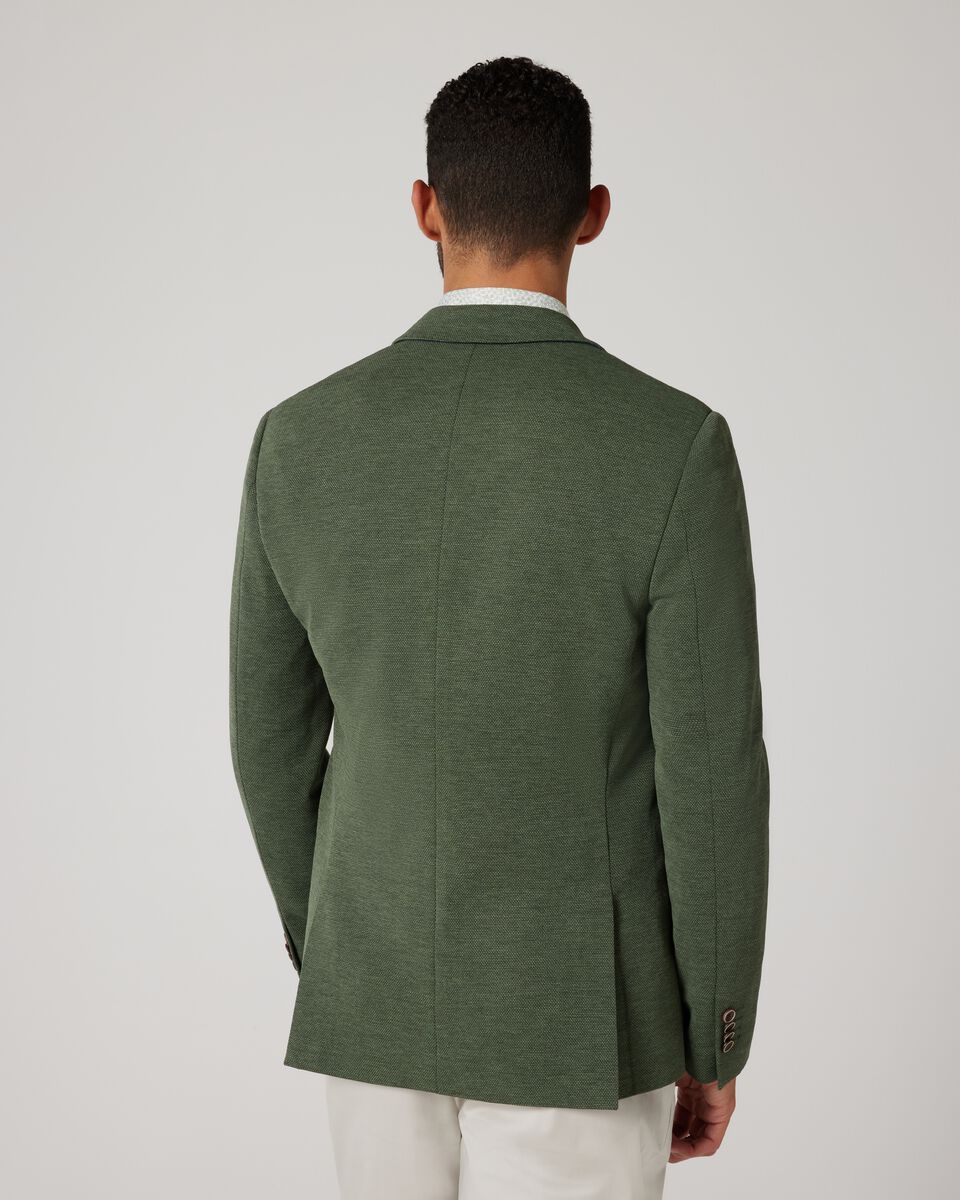 Slim Stretch Knitted Tailored Blazer